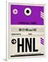 HNL Honolulu Luggage Tag I-NaxArt-Framed Art Print