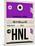 HNL Honolulu Luggage Tag I-NaxArt-Mounted Art Print