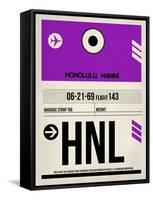 HNL Honolulu Luggage Tag I-NaxArt-Framed Stretched Canvas