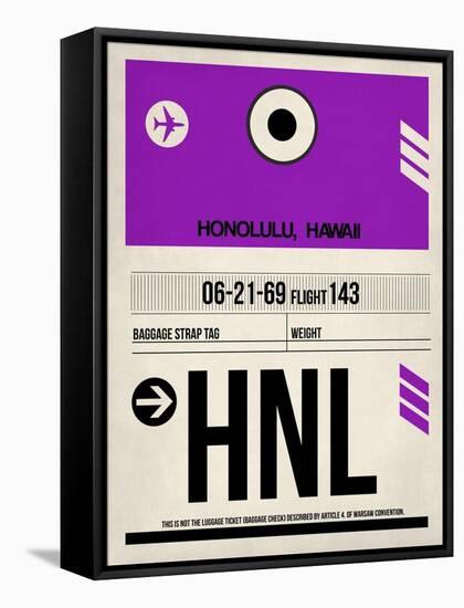 HNL Honolulu Luggage Tag I-NaxArt-Framed Stretched Canvas