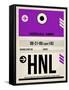 HNL Honolulu Luggage Tag I-NaxArt-Framed Stretched Canvas