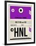 HNL Honolulu Luggage Tag I-NaxArt-Framed Art Print