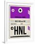 HNL Honolulu Luggage Tag I-NaxArt-Framed Art Print