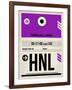 HNL Honolulu Luggage Tag I-NaxArt-Framed Art Print