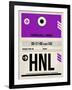 HNL Honolulu Luggage Tag I-NaxArt-Framed Art Print