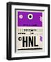 HNL Honolulu Luggage Tag I-NaxArt-Framed Art Print