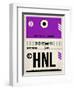 HNL Honolulu Luggage Tag I-NaxArt-Framed Art Print