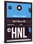 HNL Honolulu Luggage Tag II-NaxArt-Stretched Canvas