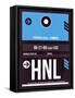 HNL Honolulu Luggage Tag II-NaxArt-Framed Stretched Canvas