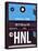 HNL Honolulu Luggage Tag II-NaxArt-Stretched Canvas