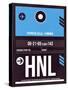 HNL Honolulu Luggage Tag II-NaxArt-Stretched Canvas