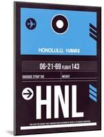 HNL Honolulu Luggage Tag II-NaxArt-Mounted Art Print