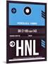 HNL Honolulu Luggage Tag II-NaxArt-Mounted Art Print