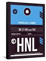 HNL Honolulu Luggage Tag II-NaxArt-Framed Stretched Canvas