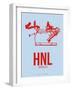 HNL Honolulu Poster 1-NaxArt-Framed Art Print