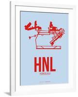 HNL Honolulu Poster 1-NaxArt-Framed Art Print