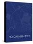 Ho Chi Minh City, Viet Nam Blue Map-null-Stretched Canvas