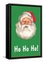 Ho Ho Ho, Santa Claus Face-null-Framed Stretched Canvas