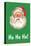 Ho Ho Ho, Santa Claus Face-null-Stretched Canvas