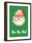 Ho Ho Ho, Santa Claus Face-null-Framed Art Print