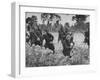 Hoa Hao Women's Troops Training for Jungle War with Sabers, in French Indo China-null-Framed Photographic Print