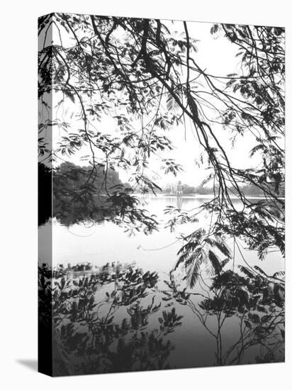 Hoan Kiem Lake View, Hanoi, Vietnam-Walter Bibikow-Stretched Canvas