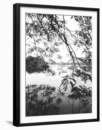 Hoan Kiem Lake View, Hanoi, Vietnam-Walter Bibikow-Framed Premium Photographic Print