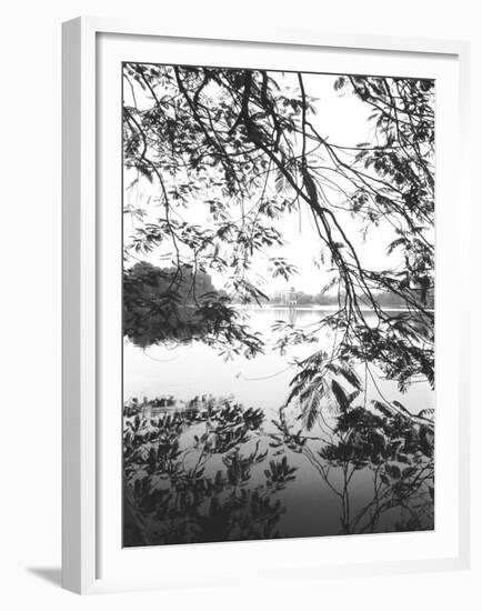 Hoan Kiem Lake View, Hanoi, Vietnam-Walter Bibikow-Framed Premium Photographic Print