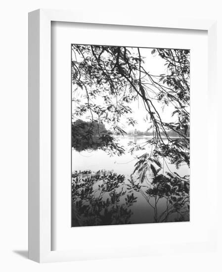 Hoan Kiem Lake View, Hanoi, Vietnam-Walter Bibikow-Framed Photographic Print