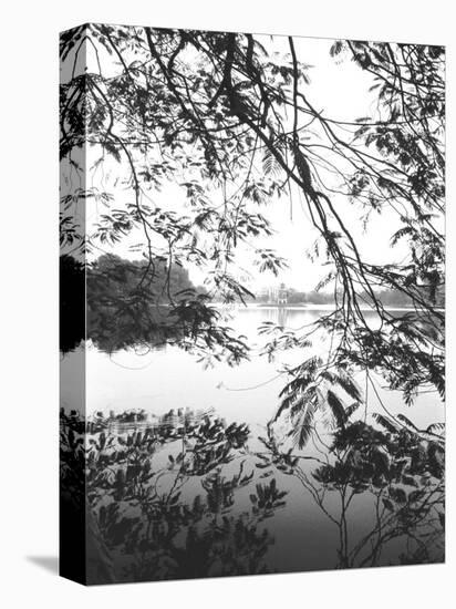 Hoan Kiem Lake View, Hanoi, Vietnam-Walter Bibikow-Stretched Canvas