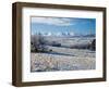 Hoar Frost and Farmland near Poolburn, Central Otago, South Island, New Zealand-David Wall-Framed Photographic Print