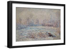 Hoar-Frost Near Vetheuil, 1880-Claude Monet-Framed Giclee Print