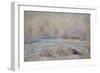 Hoar-Frost Near Vetheuil, 1880-Claude Monet-Framed Giclee Print