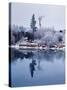 Hoar frost on Pacific willow, Deschutes River, Deschutes National Forest, Deschutes County, Oreg...-null-Stretched Canvas