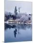 Hoar frost on Pacific willow, Deschutes River, Deschutes National Forest, Deschutes County, Oreg...-null-Mounted Photographic Print