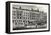 Hoare's Old Banking House from a Drawing by Shepherd 1838 in the Crace Collection London-null-Framed Stretched Canvas