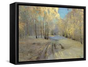 Hoarfrost, 1900-Vasili Baksheyev-Framed Stretched Canvas