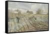 Hoarfrost (Gelée Blanch)-Camille Pissarro-Framed Stretched Canvas