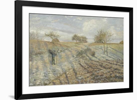 Hoarfrost (Gelée Blanch)-Camille Pissarro-Framed Giclee Print