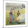 Hoarfrost, Young Peasant Girl Making a Fire-Camille Pissarro-Mounted Premium Giclee Print