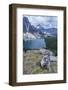 Hoary Marmot with a View, Mt. Assiniboine Park-Howie Garber-Framed Photographic Print