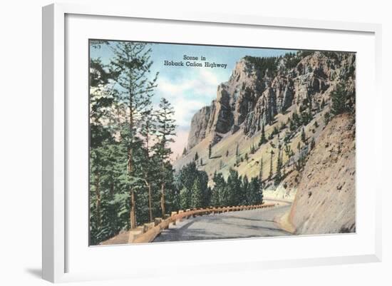 Hoback Canyon Highway-null-Framed Art Print