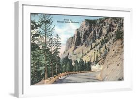 Hoback Canyon Highway-null-Framed Art Print