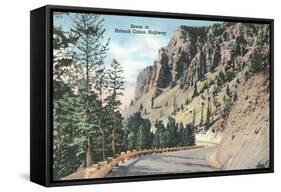 Hoback Canyon Highway-null-Framed Stretched Canvas