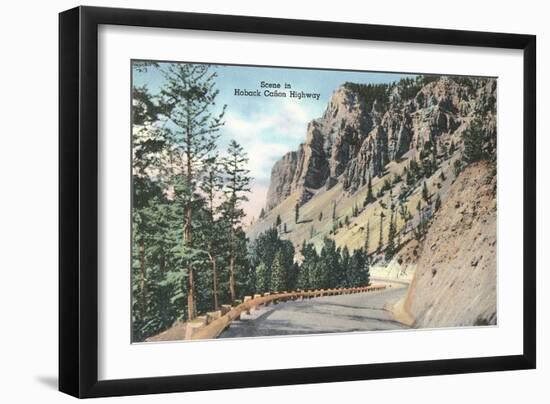 Hoback Canyon Highway-null-Framed Art Print