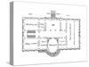 Hoban's Original Plans for the White House, 18th Century-null-Stretched Canvas