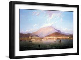 Hobart Town with Mount Wellington, Tasmania-Geelmuyden Bull Knud-Framed Giclee Print