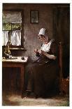 Knitting Fisherwoman, 1901-Hobbe Smith-Giclee Print