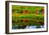 Hobbit Houses, Hobbiton, North Island, New Zealand, Pacific-Laura Grier-Framed Photographic Print
