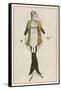 Hobble Skirt Costume Designed and Drawn by Bakst and Made by Paquin-Leon Bakst-Framed Stretched Canvas